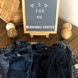 3T Boys Pants/Jeans - 5 for $15